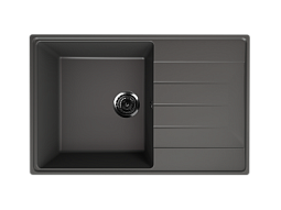 Кухонная мойка ULGRAN Quartz Prima 780 прямоугольная-09 Асфальт 500_191_3055800